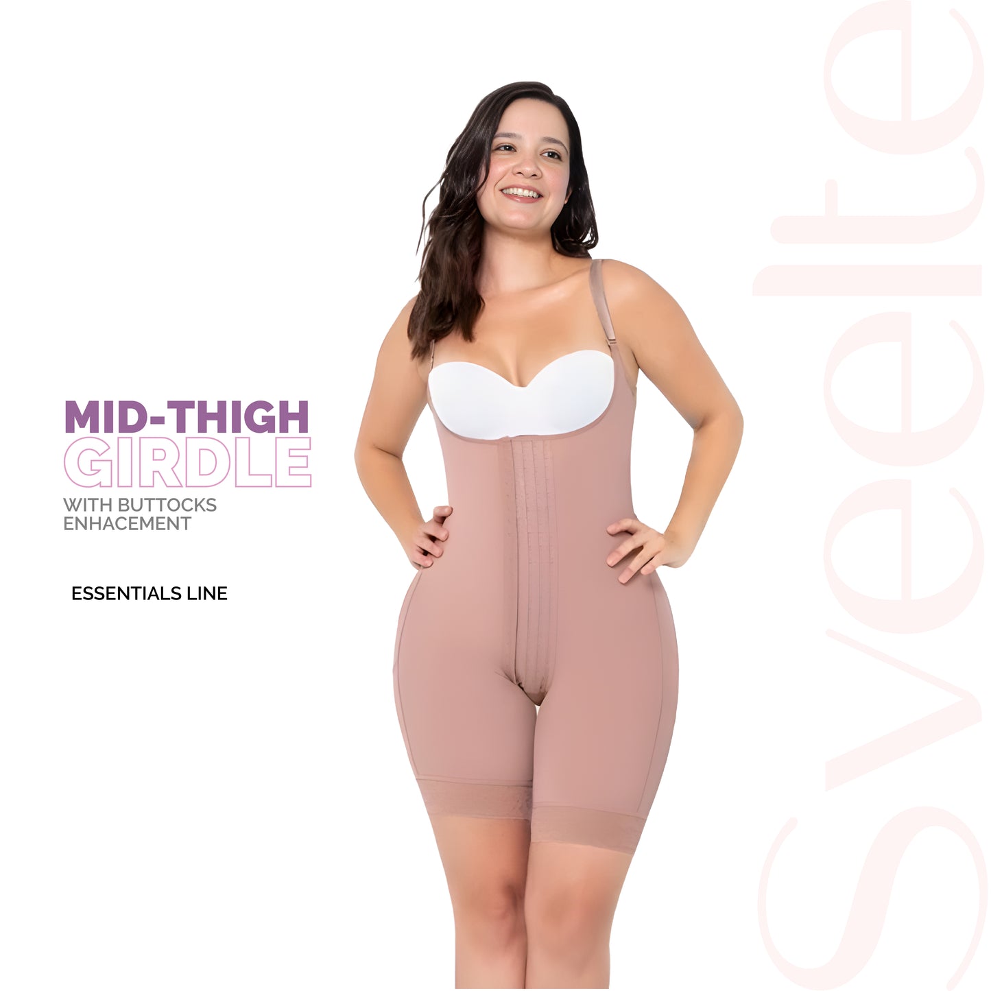MID-THIGH GIRDLE WITH BUTTOCKS ENHACEMENT