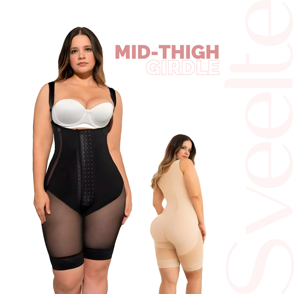 MID-THIGH GIRDLE WITH BUTTOCK ENHACEMENT