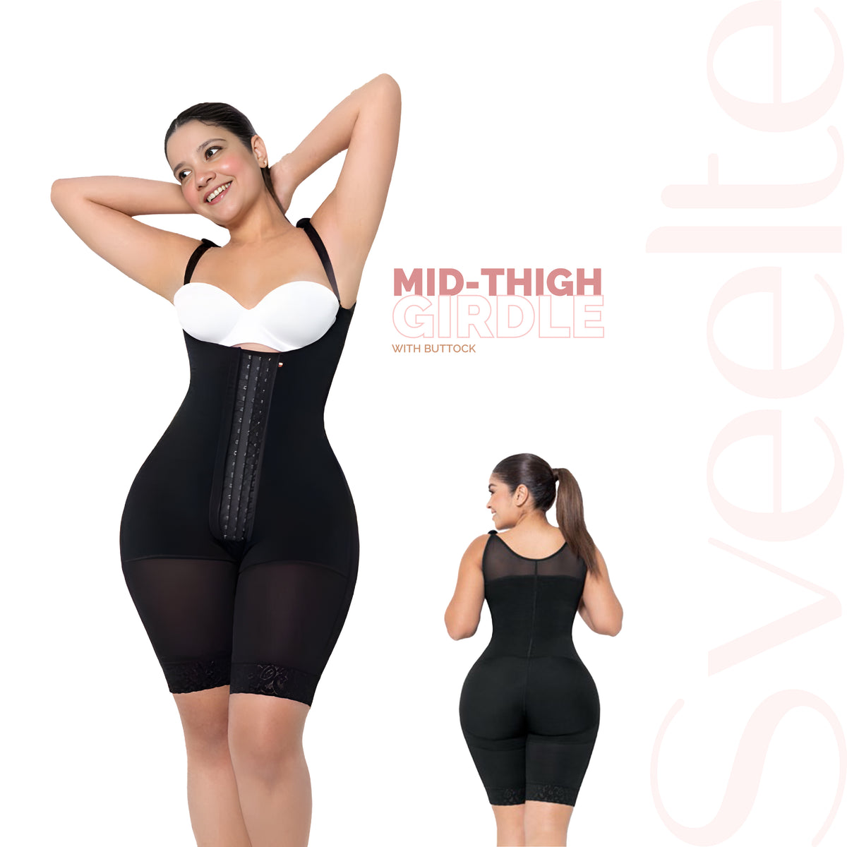 MID-THIGH GIRDLE WITH BUTTOCK ENHACEMENT