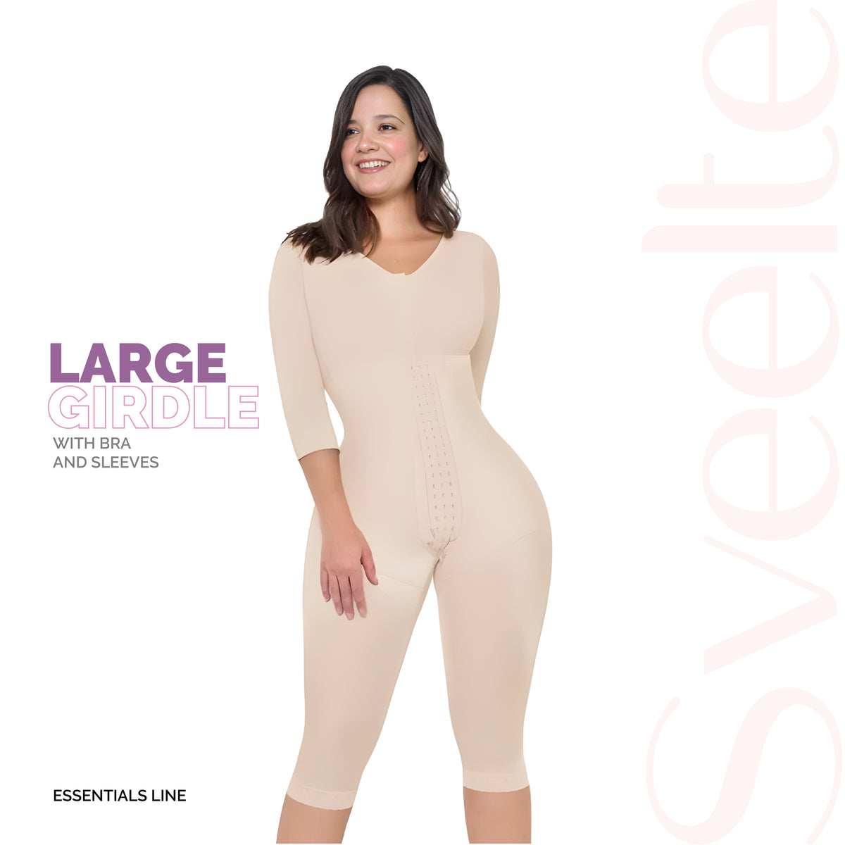 LARGE GIRDLE WITH BRA AND SLEEVES
