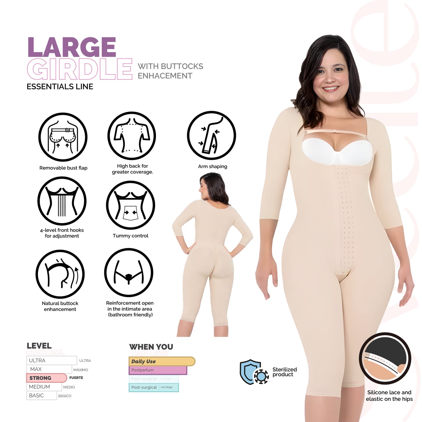 LONG GIRDLE WITH SLEEVES