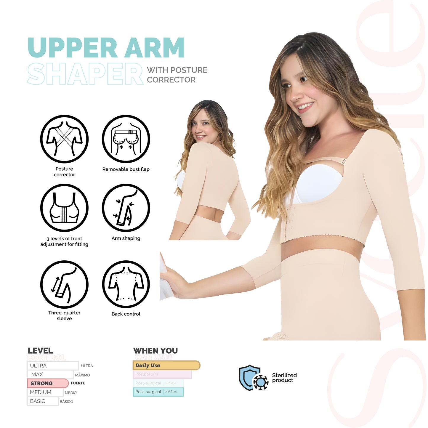 UPPER ARM SHAPER WITH POSTURE CORRECTOR